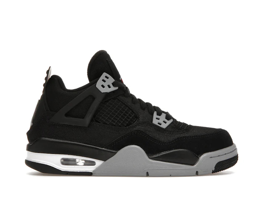 Retro 4 Black Canvas